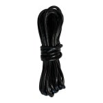 Black glossy cord that can be tied onto a a drum major mace for better grip