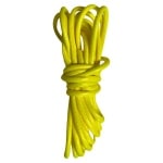Yellow glossy cord that can be tied onto a a drum major mace for better grip